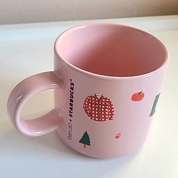 Starbucks Other - Starbucks Pink "Stay Cozy/Sweater Weather" Ban.Do 2018 12 oz. Ceramic Mug